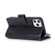 iPhone 14 Plus Multifunctional 9 Card Slots Leather Case  - Black