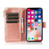 iPhone 14 Plus Multifunctional 9 Card Slots Leather Case  - Rose Gold