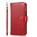 iPhone 14 Plus Multifunctional 9 Card Slots Leather Case  - Red
