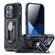 iPhone 14 Plus JOYROOM PC + TPU Dual-layer Shockproof Phone Case with Rotating Holder - Black