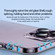 iPhone 14 Plus SULADA Crystal Steel Series TPU Transparent Phone Case - Blue