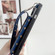 iPhone 14 Plus Star Pattern Phone Case With Card Bag and Lanyard - Blue