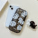 iPhone 14 Plus Airbag Frame Puppy Pattern TPU Holder Phone Case - Transparent Black