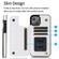 iPhone 14 Plus Double Buckle Phone Case  - White iPhone 14 Plus Double Buckle Phone Case  - White