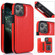 iPhone 14 Plus Double Buckle Phone Case  - Red