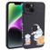iPhone 14 Plus Astronaut Pattern Frosted TPU Phone Case - Black