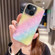 iPhone 14 Plus Colorful Crystal Shell Pattern PC + TPU Phone Case - Rainbow