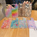 iPhone 14 Plus Colorful Crystal Shell Pattern PC + TPU Phone Case - Rainbow