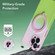 iPhone 14 Plus MagSafe Holder Gradient TPU Phone Case - Pink Red