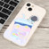 iPhone 14 Plus Milk Tea Astronaut Pattern Liquid Silicone Phone Case - Ivory White