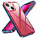 iPhone 14 Plus Transparent Armor Phone Case  - Red