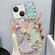 iPhone 14 Plus Ice Crystal Bow Knot Full Diamond TPU Phone Case - Pink+Blue