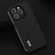 iPhone 14 Plus ABEEL Genuine Leather Litchi Texture Phone Case - Black