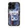 iPhone 14 Plus Liquid Silicone Oil Painting Rabbit Phone Case - Black Blue Grey