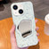 iPhone 14 Plus Embossed Rock Texture Mirror TPU Phone Case - Milk Green