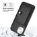 iPhone 14 Plus Shockproof Leather Phone Case with Card Holder - Black