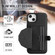 iPhone 14 Plus Shockproof Leather Phone Case with Card Holder - Black