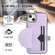 iPhone 14 Plus Shockproof Leather Phone Case with Card Holder - Purple iPhone 14 Plus Shockproof Leather Phone Case with Card Holder - Purple