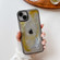 iPhone 14 Plus Oil Painting Electroplating TPU Phone Case - Grey