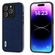 iPhone 14 Plus ABEEL Carbon Fiber Texture Protective Phone Case - Dark Blue