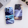 iPhone 14 Plus Precise Hole Oil Painting Pattern PC Phone Case - Rain
