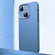iPhone 14 Plus Frosted Metal Material Phone Case with Lens Protection - Blue