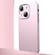 iPhone 14 Plus Frosted Metal Material Phone Case with Lens Protection - Pink