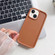 iPhone 14 Plus Shockproof Frame Frosted TPU Phone Case - Brown