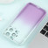 iPhone 14 Plus Gradient Starry Silicone Phone Case with Lens Film - White Purple