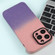 iPhone 14 Plus Gradient Starry Silicone Phone Case with Lens Film - Pink Purple