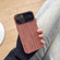 iPhone 14 Plus Wood Grain TPU Phone Case with Lens Film - Brown