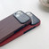 iPhone 14 Plus Wood Grain TPU Phone Case with Lens Film - Red