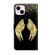 iPhone 14 Plus Crystal 3D Shockproof Protective Leather Phone Case - Golden Wings