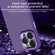 iPhone 14 Plus All-inclusive TPU Edge Acrylic Back Phone Case - Deep Purple