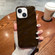 iPhone 14 Plus Solid Color Wave Texture TPU Phone Case - Chocolate