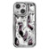 iPhone 14 Plus Electroplating Meteorite Texture TPU Phone Case - Silver