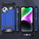 iPhone 14 Plus Matte Holder Phone Case - Dark Blue