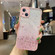 iPhone 14 Plus Starry Gradient Glitter Powder TPU Phone Case - Pink