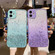 iPhone 14 Plus Starry Gradient Glitter Powder TPU Phone Case - Pink