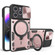 iPhone 14 Plus CD Texture Sliding Camshield Magnetic Holder Phone Case - Pink