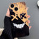 iPhone 14 Plus Painted Pattern Precise Hole PC Phone Case - Black Yellow Smiling