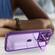 iPhone 14 Plus Invisible Lens Bracket Matte Transparent Phone Case - Purple