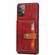 Samsung Galaxy A53 5G Calfskin Color Matching TPU + PU Phone Case - Red