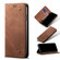 Samsung Galaxy A53 5G Denim Texture Casual Style Horizontal Flip Leather Phone Case - Brown