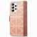 Samsung Galaxy A53 5G Grid Leather Flip Phone Case - Apricot