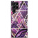 Samsung Galaxy A53 5G IMD Marble TPU Phone Case with Folding Holder - Purple