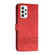 Samsung Galaxy A53 5G Cubic Skin Feel Flip Leather Phone Case - Red
