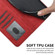 Samsung Galaxy A53 5G Cubic Skin Feel Flip Leather Phone Case - Red