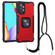 Samsung Galaxy A53 5G Lanyard Aluminum and TPU Phone Case - Red