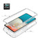 Samsung Galaxy A53 5G PC + TPU Transparent Painted Phone Case - White Flower
